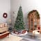 10ft. Pre-Lit Frosted Swiss Pine Artificial Christmas Tree with Berries, Clear LED Lights